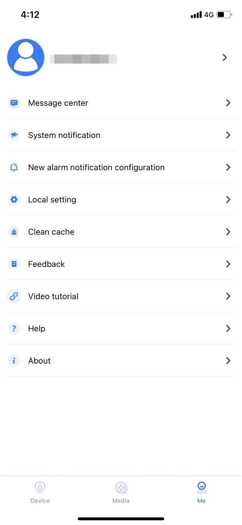 User interface screen